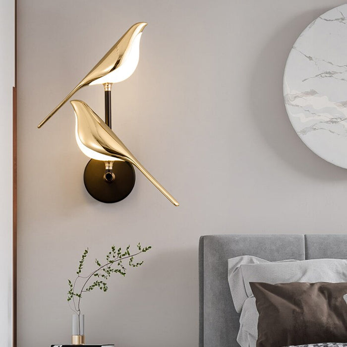Moderne Wandlamp In De Vorm Van Vogels